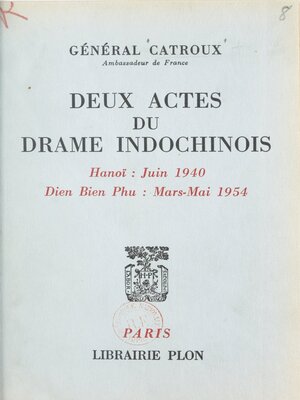 cover image of Deux actes du drame indochinois